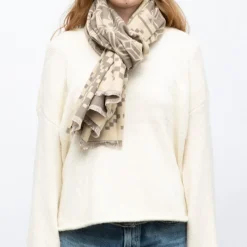 New Echarpe imprimee jaquard 90x180cm Femme Femme Écharpe, Foulard