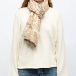 Clearance Echarpe imprimee jaquard 90x180cm Femme Femme Écharpe, Foulard