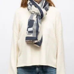 Clearance Echarpe imprimee jaquard 90x180cm Femme Femme Écharpe, Foulard