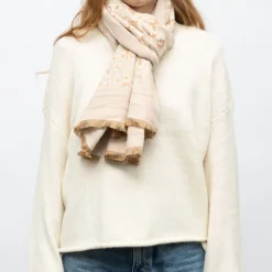 Hot Echarpe imprimee jaquard 90x180cm Femme Femme Écharpe, Foulard