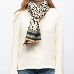 Best Echarpe imprimee jaquard 90x180cm Femme Femme Écharpe, Foulard