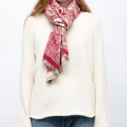 Echarpe imprimee jaquard 90x180cm Femme Femme Écharpe, Foulard