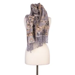 Hot Echarpe ivy e avec fleurs 65x180 Mixte Femme Écharpe, Foulard, Chèche|Écharpe, Foulard