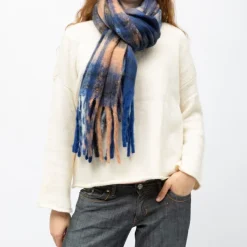 Outlet Echarpe motif carreaux 50x170cm Mixte Femme Écharpe, Foulard, Chèche|Écharpe, Foulard