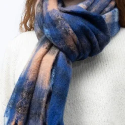 Outlet Echarpe motif carreaux 50x170cm Mixte Femme Écharpe, Foulard, Chèche|Écharpe, Foulard