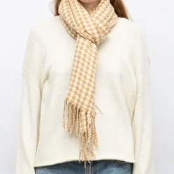 Echarpe motif pied de poule 68x180cm Femme Femme Écharpe, Foulard
