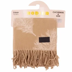 Sale Echarpe motif plume 70x180 cm evorine Femme Femme Écharpe, Foulard