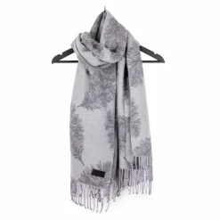 Hot Echarpe motif plume 70x180 cm evorine Femme Femme Écharpe, Foulard