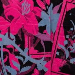 Clearance Echarpe motif tableau de fleurs 90x180cm Femme Femme Écharpe, Foulard