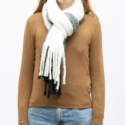 Clearance Echarpe blanc 50 x 190cm gp hh 252661 Femme Femme Écharpe, Foulard