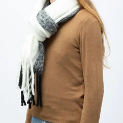 Clearance Echarpe blanc 50 x 190cm gp hh 252661 Femme Femme Écharpe, Foulard