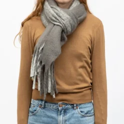 Clearance Echarpe noir blanc 50 x 190cm gp hh 252661 Femme Femme Écharpe, Foulard