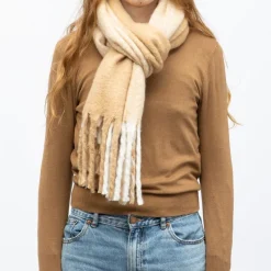 New Echarpe noir blanc 50 x 190cm gp hh 252661 Femme Femme Écharpe, Foulard