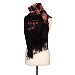 Clearance Echarpe e brodée à fleurs Lindsay 70x180cm Mixte Femme Écharpe, Foulard