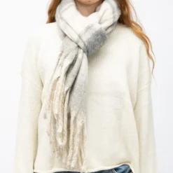 Sale Echarpe épaisse 50x200cm à rayures Mixte Femme Écharpe, Foulard|Écharpe, Foulard, Chèche