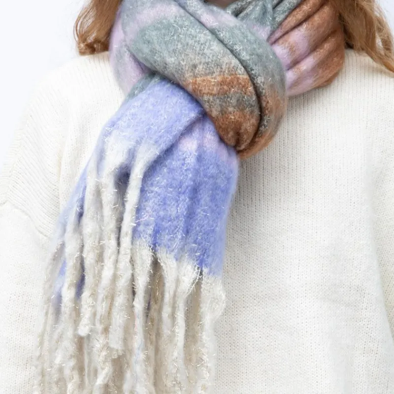 Hot Echarpe épaisse 50x200cm à rayures Mixte Femme Écharpe, Foulard, Chèche|Écharpe, Foulard