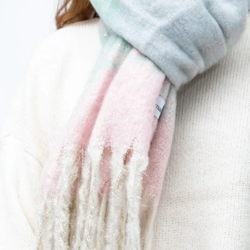 Clearance Echarpe épaisse 50x200cm à rayures Mixte Femme Écharpe, Foulard|Écharpe, Foulard, Chèche