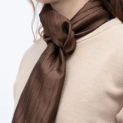 Outlet Echarpe soie avec plis satinée 0,20mx1,48m Mixte Femme Écharpe, Foulard|Écharpe, Foulard, Chèche