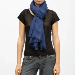 Sale Echarpe texturé morgane motif losanges Femme Femme Écharpe, Foulard