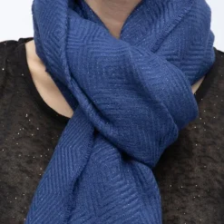 Sale Echarpe texturé morgane motif losanges Femme Femme Écharpe, Foulard