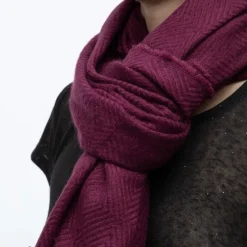 Outlet Echarpe texturé morgane motif losanges Femme Femme Écharpe, Foulard