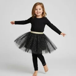 Ensemble 2 pcs jupe et legging dhrh1036 Enfant Enfant Jupe, Robe|Jogging, Legging