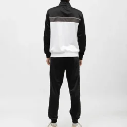 New Ensemble jogging et veste zippée blanche avec bandes es Homme Homme Vetements De Sports Homme|Pantalon