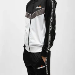 New Ensemble jogging et veste zippée blanche avec bandes es Homme Homme Vetements De Sports Homme|Pantalon