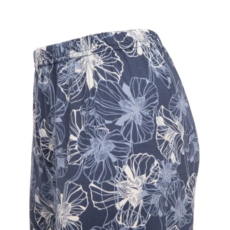 Online Ensemble pyjama avec liseré coloré bas fleuri Loma femme Femme Femme Lingerie De Nuit