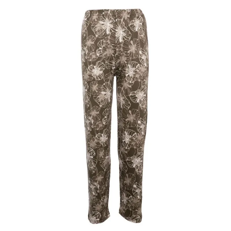 Online Ensemble pyjama avec liseré coloré bas fleuri Loma femme Femme Femme Lingerie De Nuit