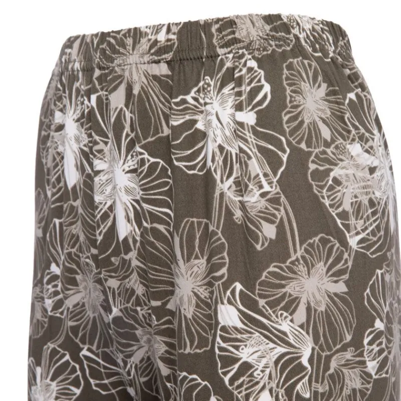 Online Ensemble pyjama avec liseré coloré bas fleuri Loma femme Femme Femme Lingerie De Nuit