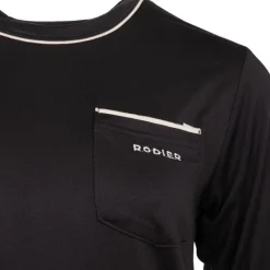 Clearance Ensemble pyjama avec liseré coloré bas fleuri Loma femme Femme Femme Lingerie De Nuit