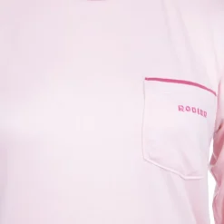 Discount Ensemble pyjama avec liseré coloré bas fleuri Loma femme Femme Femme Lingerie De Nuit