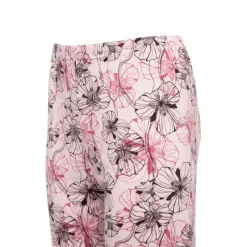 Discount Ensemble pyjama avec liseré coloré bas fleuri Loma femme Femme Femme Lingerie De Nuit