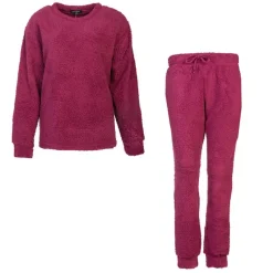 Clearance Ensemble pyjama polaire cornaline Femme Femme Lingerie De Nuit