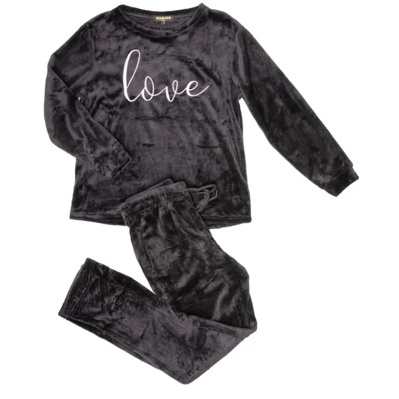 Outlet Ensemble pyjama ultra doux Swann Femme Femme Lingerie De Nuit