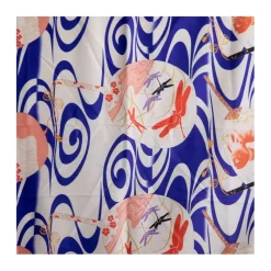 Foulard graphique aika blue imprimé poisson Femme Femme Ceinture