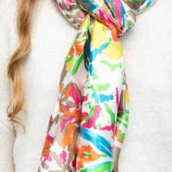 Clearance Foulard soie 90x180cm Femme Femme Écharpe, Foulard