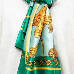 Outlet Foulard soie 90x180cm Femme Femme Écharpe, Foulard