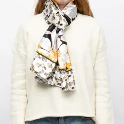 New Foulard soie 90x180cm Femme Femme Écharpe, Foulard