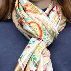 Hot Foulard soie 90x180cm Femme Femme Écharpe, Foulard
