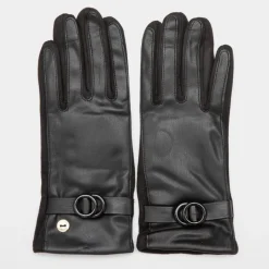Best Gants bi matière avec fausse fourrure Femme Femme Gants