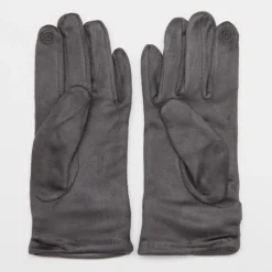 Discount Gants bi matière avec fausse fourrure Femme Femme Gants
