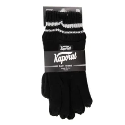 Discount Gants en maille à rayures aux poignets Homme Homme Gants
