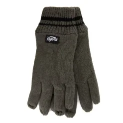 Clearance Gants en maille noir à rayures aux poignets Homme Homme Gants