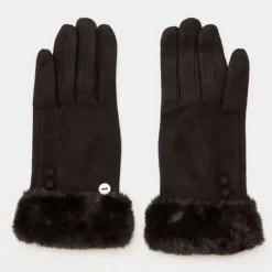 New Gants laine avec fausse fourrure Femme Femme Gants
