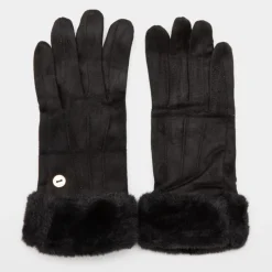 New Gants sudédine avec fausse fourrure Femme Femme Gants