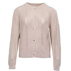 Clearance Gilet ajourée col rond milada Femme Femme Pull, Gilet, Sweat