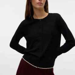 Online Gilet breeze col rond avec liseré blanc regular fit Femme Femme Pull, Gilet, Sweat