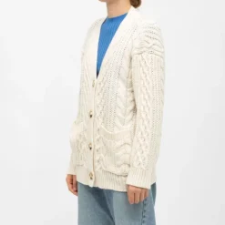 Clearance Gilet maille torsadée couleur ivoire moore Femme Femme Pull, Gilet, Sweat